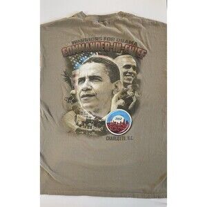 XL 2012 Charlotte, NC Double-Sided “Warriors for Obama” T-Shirt